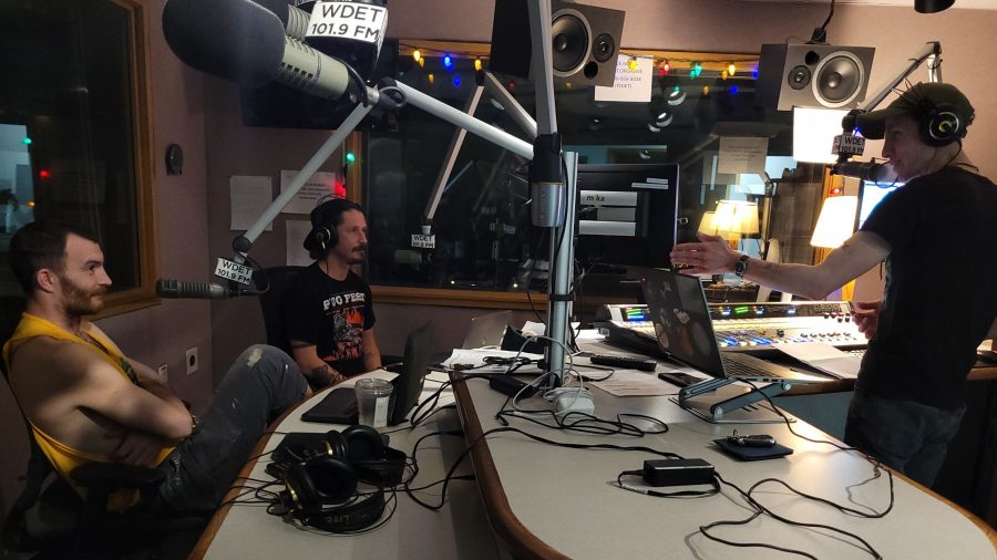 Photo of Pug Fest organizers in studio during MI Local June 2025