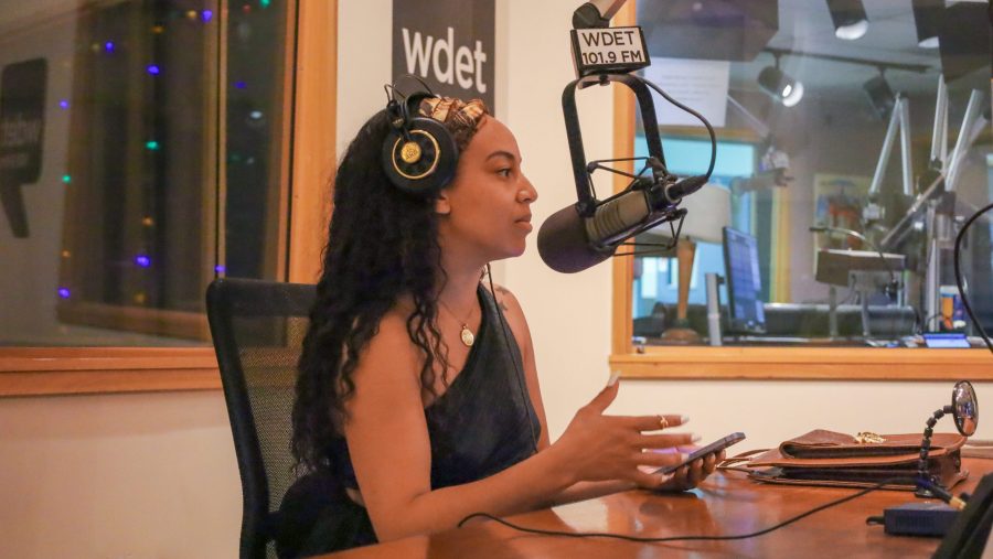 Charde Goins, editor-in-chief of Divine Magazine, a fashion magazine in Detroit.