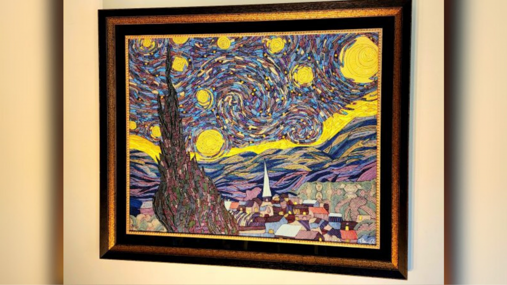 A painting by Brian Delozier, a featured artist at the 2025 Ann Arbor Art Fair.
