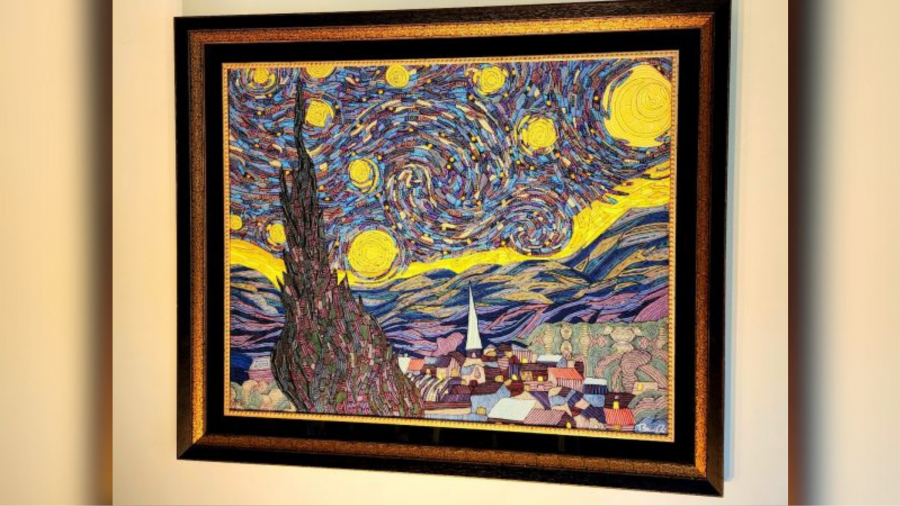 A painting by Brian Delozier, a featured artist at the 2025 Ann Arbor Art Fair.