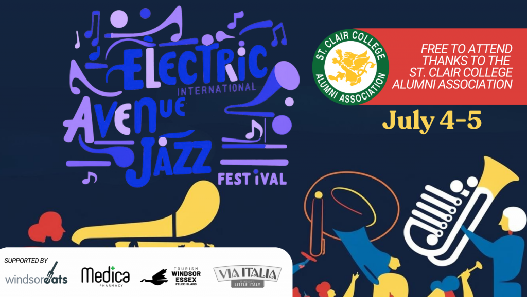 The inaugural Electric Avenue International Jazz Festival will be held July 4-5 in Windsor's Little Italy district.