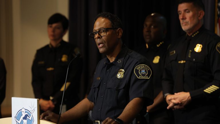 Detroit Police Chief Todd Bettison discusses the city's new Summer Teen Safety Violence Prevention Plan, July 7, 2025.