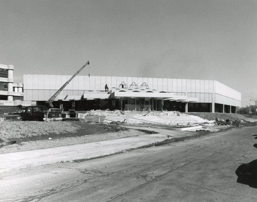 The Wright under construction