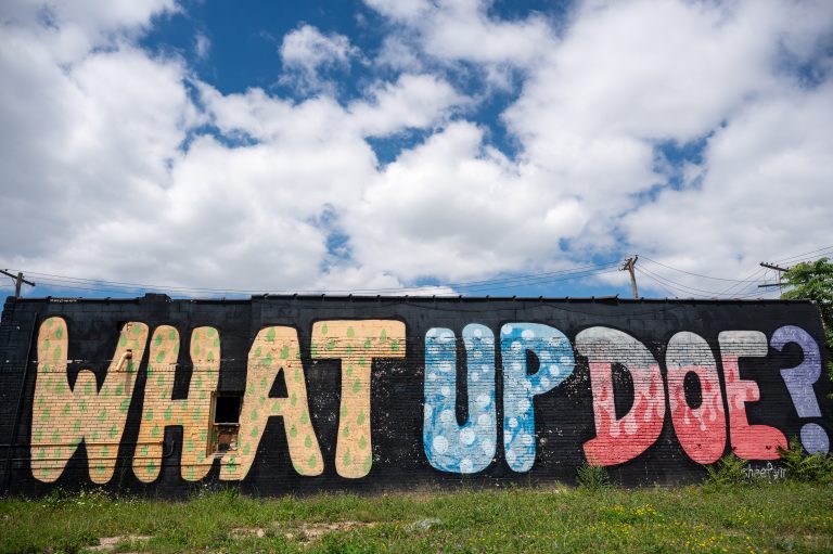 WHAT UP DOE MURAL