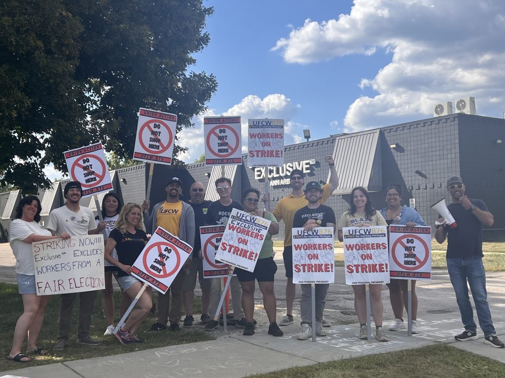UFCW Ann Arbor Cannabis strikers
