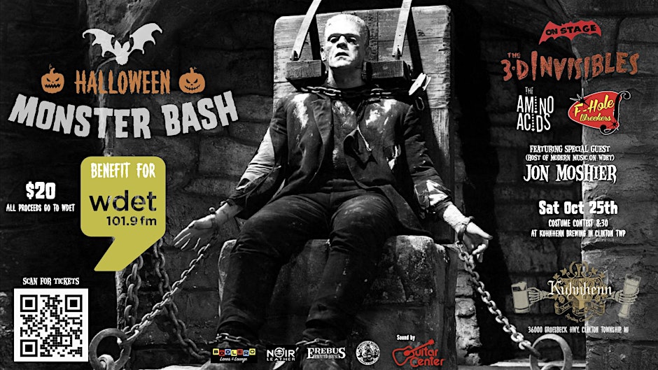 A concert poster style graphic promoting the show on Octobrr 25.