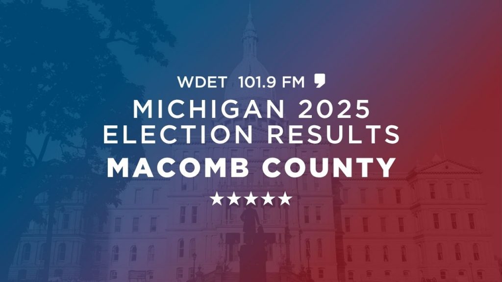 Macomb County Michigan 2025 election results from WDET