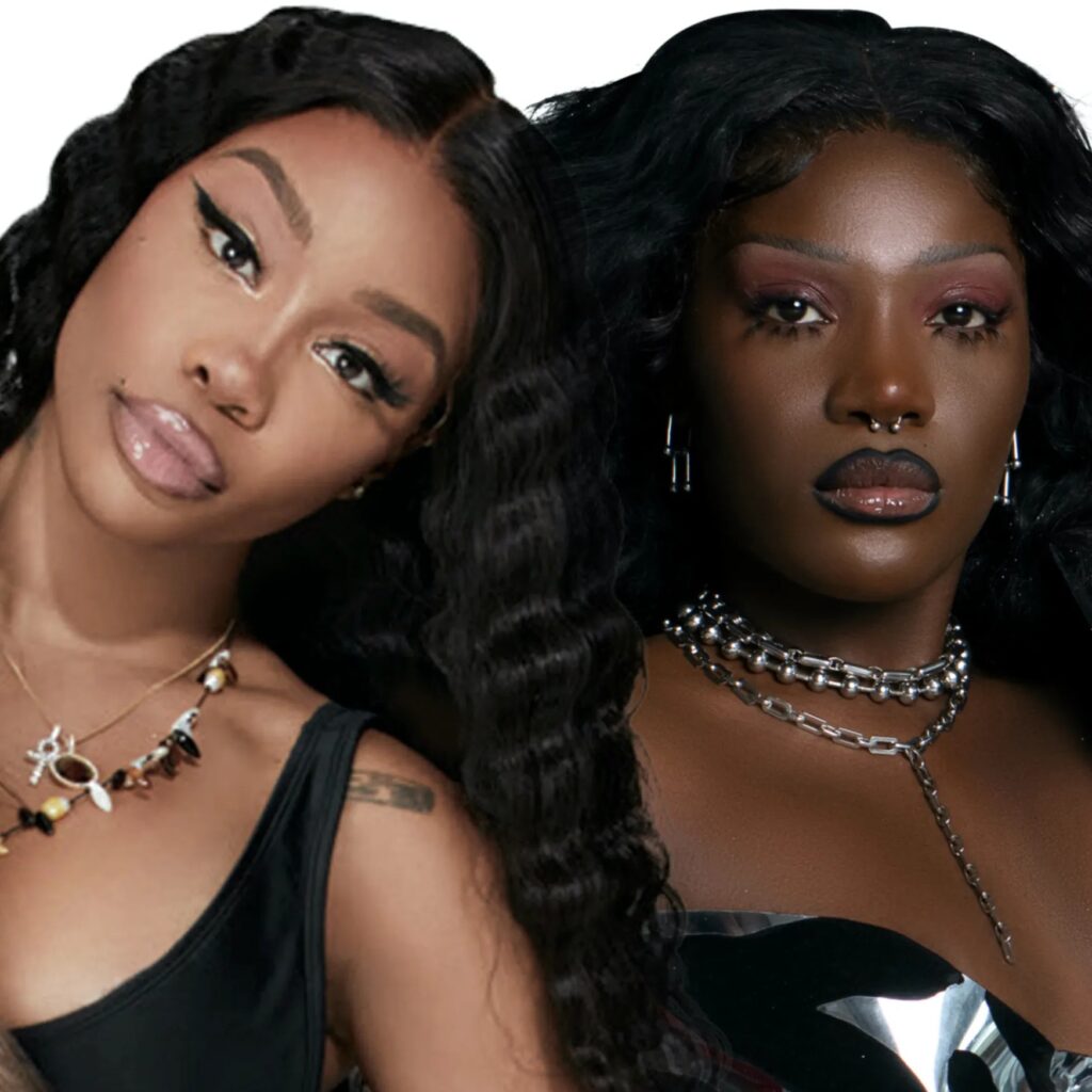 Doechii and SZA pose for photoshoot
