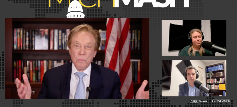 Perry Johnson talks to the MichMash hosts in a split screen