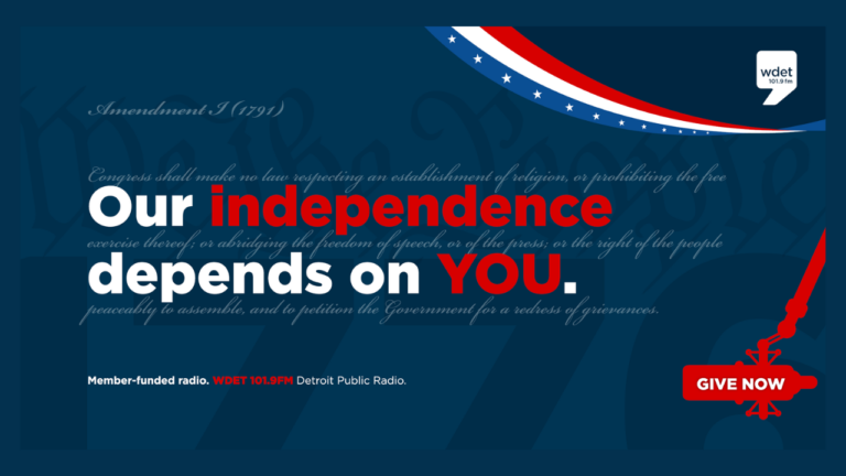 Our independence depends on you. Give now