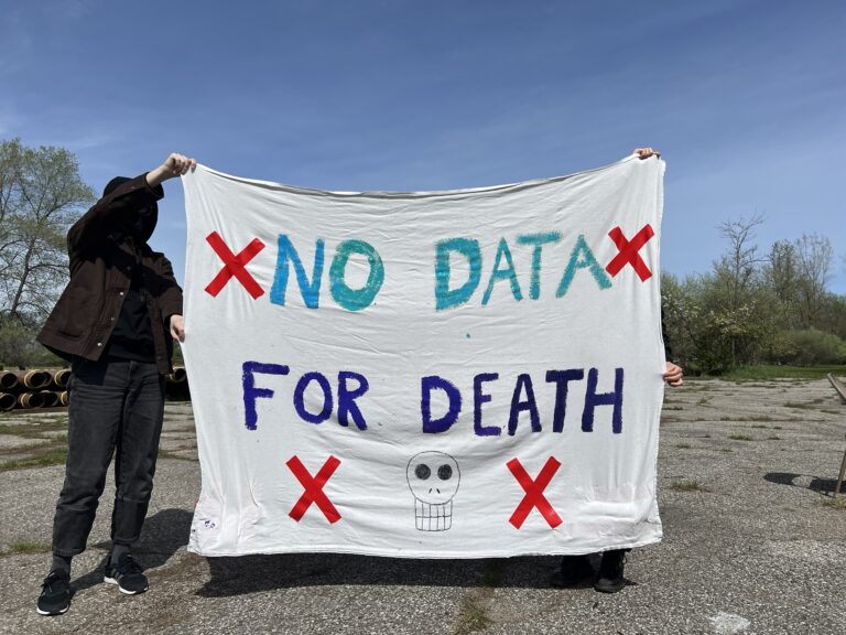 Stop the Data Center sign