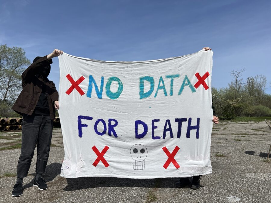 Stop the Data Center sign