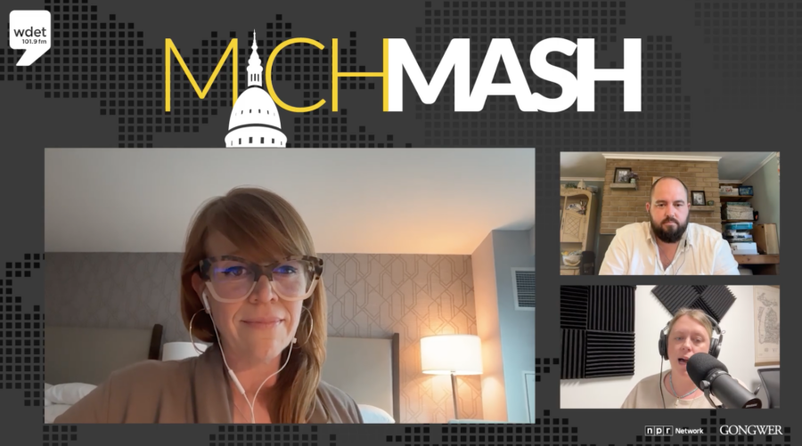 MichMash interviews take place online in a split screen configuration.