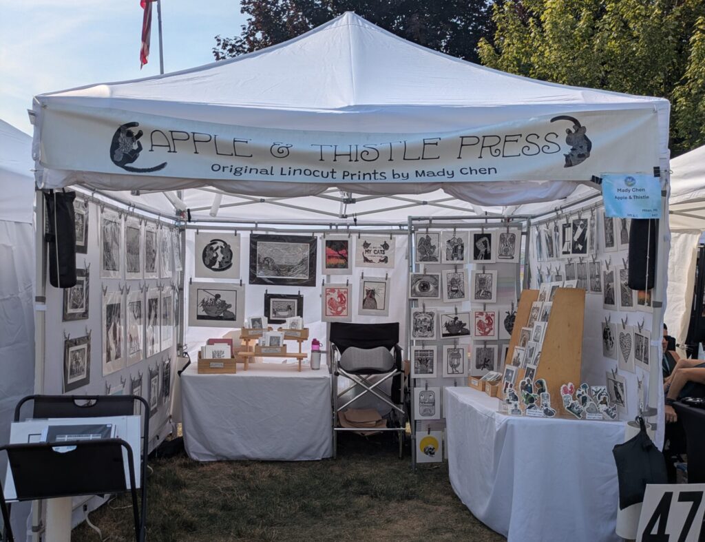 Mady Chen art fair booth