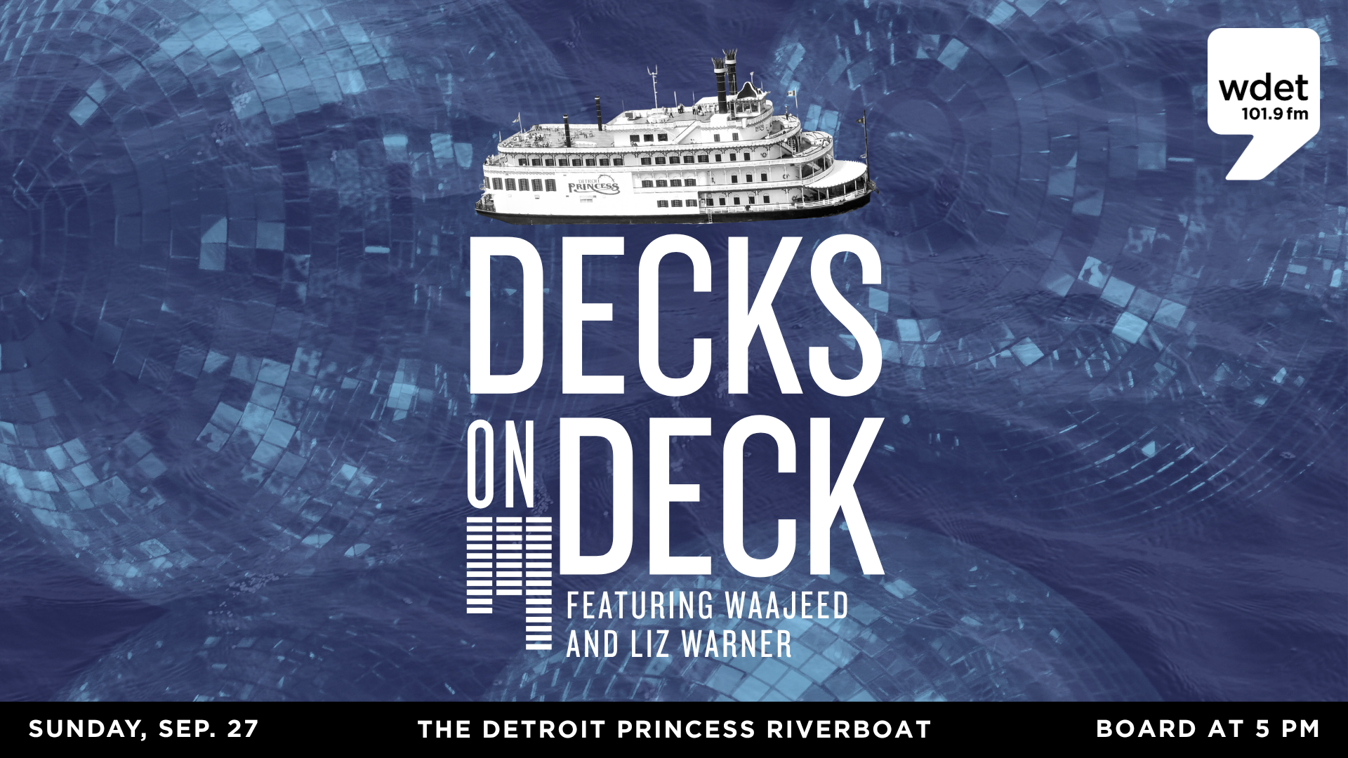 Decks on Deck | Sunday, Sept. 27, 2026 | Detroit Princess
