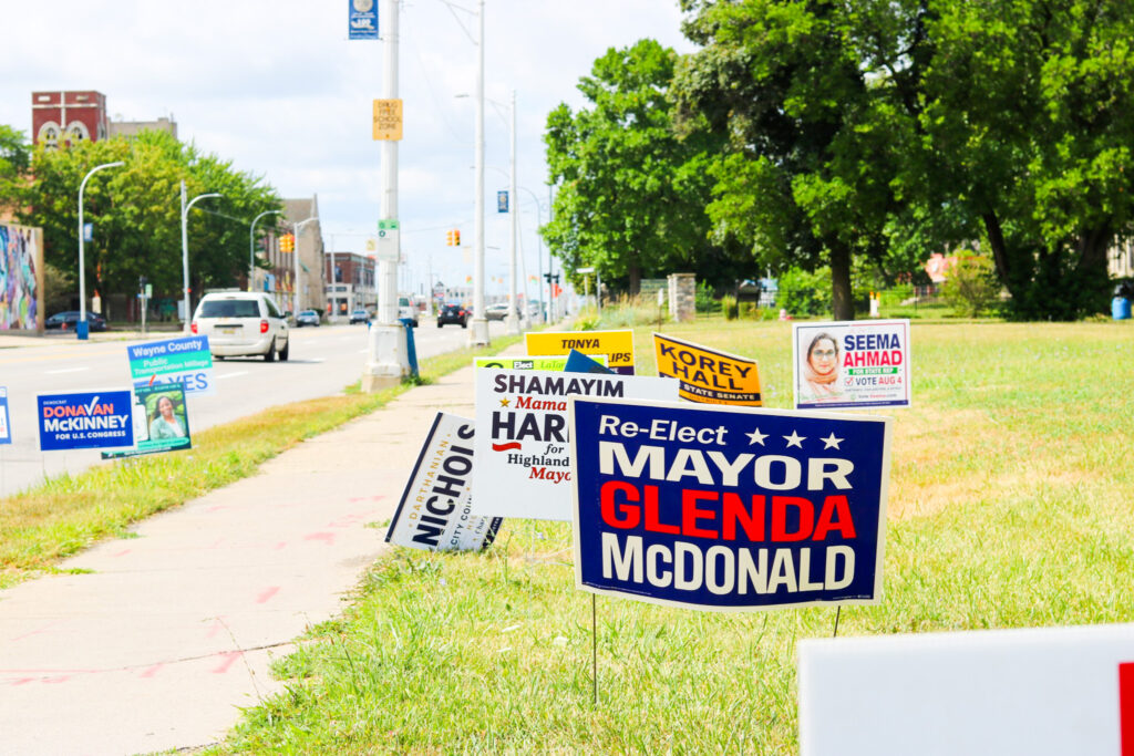 Vote signs